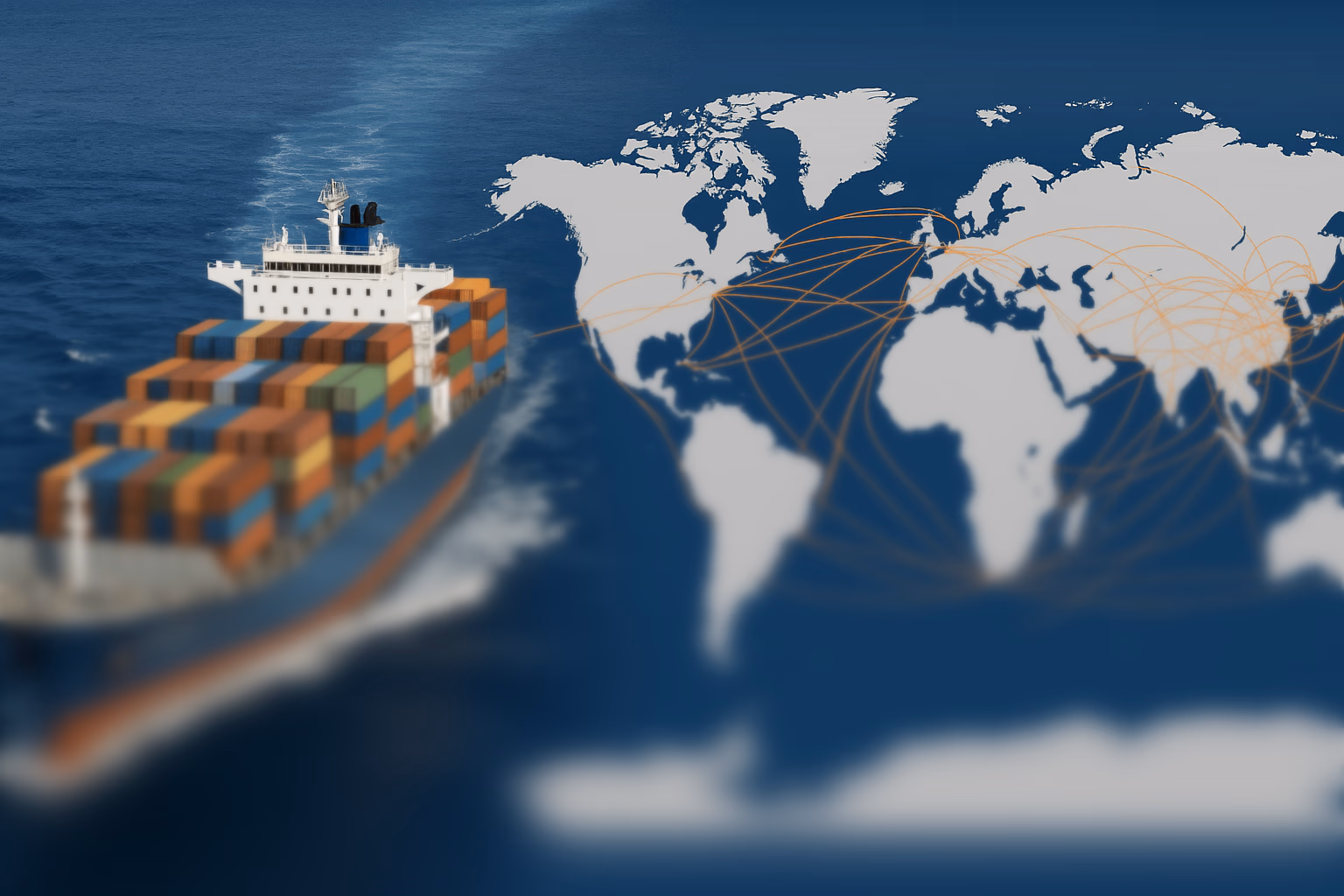 Global shipping routes