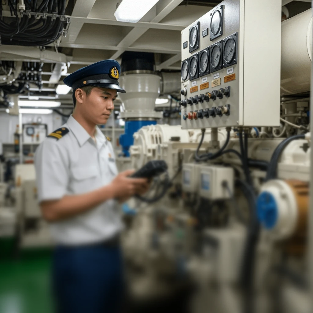Vessel at sea
